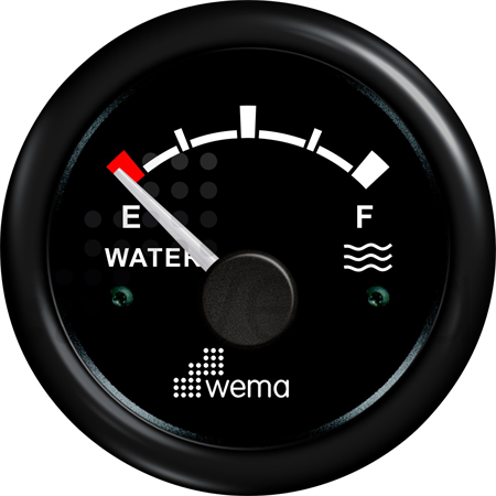 Water tank gauge black