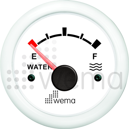 Wema water gauge white