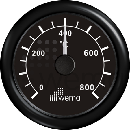 Exhaust temp gauge black