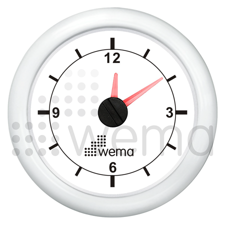 Clock gauge white