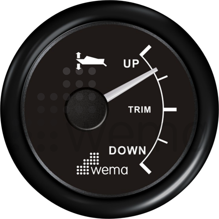 Trim position gauge 10-190 ohm (dn-up) black