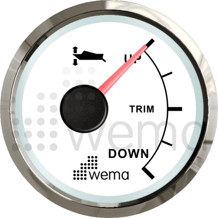 Triminstrument Silverline, 10-180 ohm, (ner-upp), vit