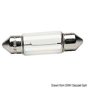Glödlampa 12V 10W 37 X 10mm