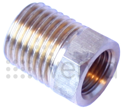 Adapter, utv. gänga 1/4&quot;-14 NPTF, inv. gänga 1/8&quot;-27 NPT