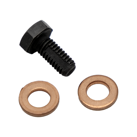 Hollow screw, kit incl. gaskets