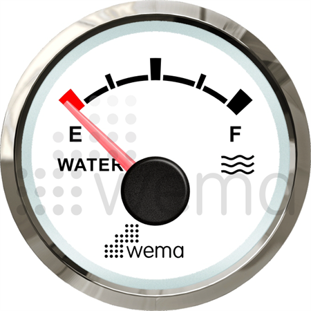 Vatteninstrument NMEA2000 Silverline vit