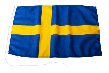 Flagga svensk 30 x 45cm polyester