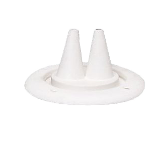 Grommet & Ring  2 Holes White