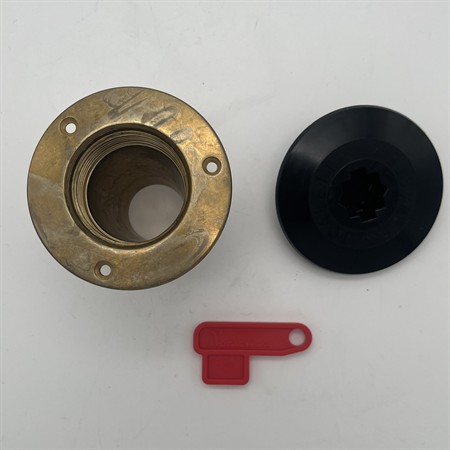 Däcksförskruvning WASTE, TOALETT 38mm